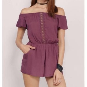 Wine Colored Tobi Romper